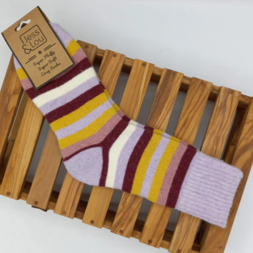 Striking Stripe Ribbed Socks