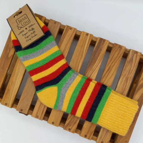 Striking Stripe Ribbed Socks