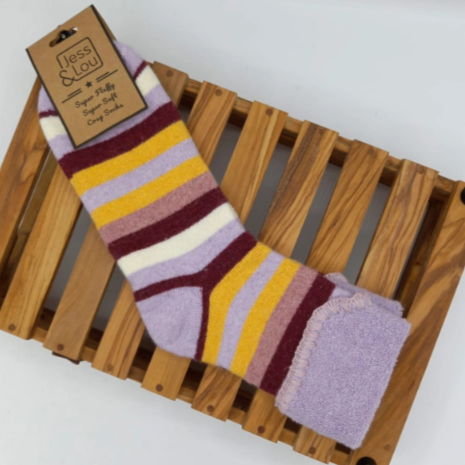 Striking Stripes Cuff Socks