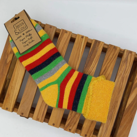 Striking Stripes Cuff Socks