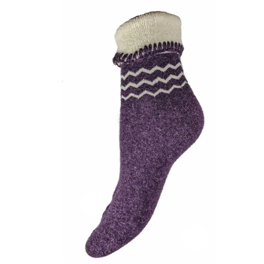 Zig Zag Cuff Socks