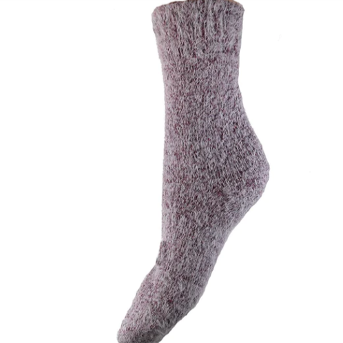 Plain Soft Socks with Ribbed Cuff