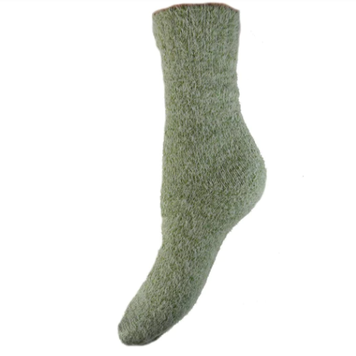 Plain Soft Socks with Ribbed Cuff