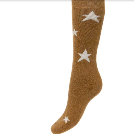 Wool Blend Socks with Stars