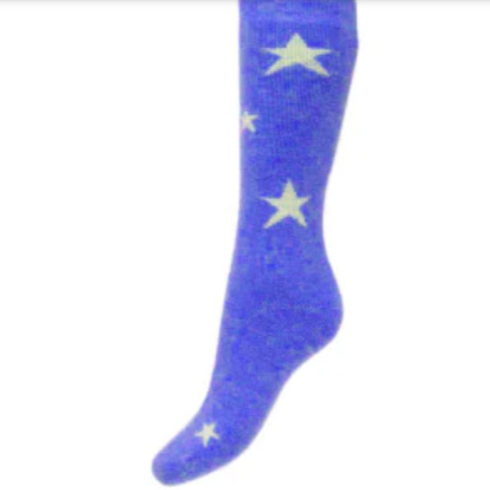 Wool Blend Socks with Stars