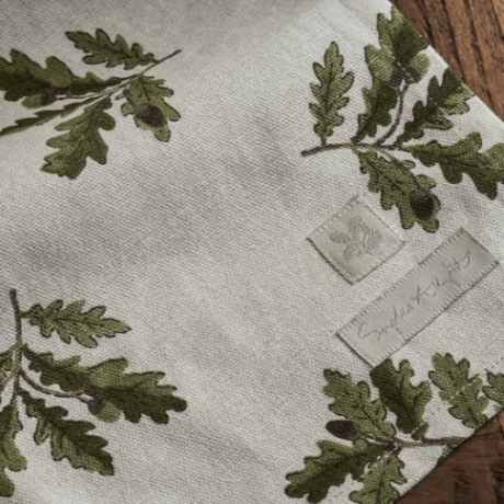 Acorn + Oak Leaves Tea Towel