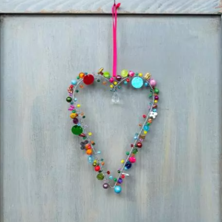 Beaded Heart Decoration