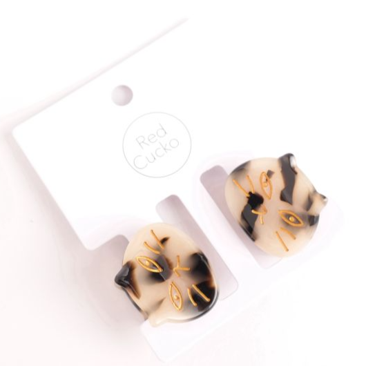 Cat Face Mini Claw Clips