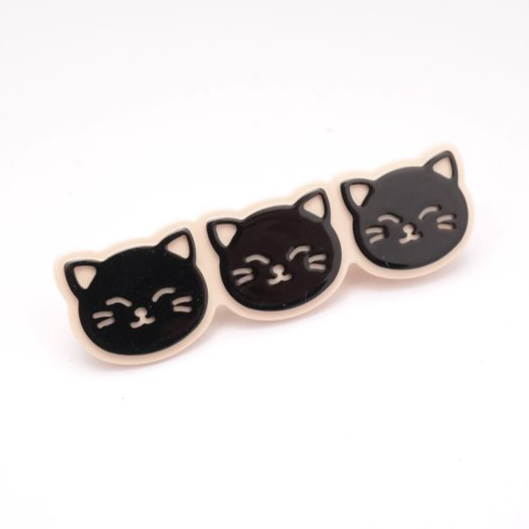 Cat Faces Hair Clip