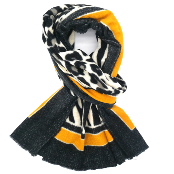 Animal Border Scarf