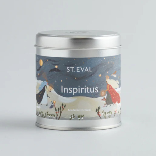 Christmas St Eval Candle in a Tin