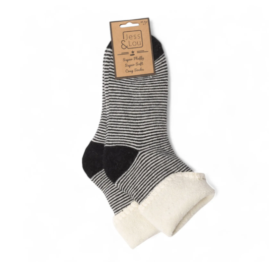 Thin Striped Cuff Socks