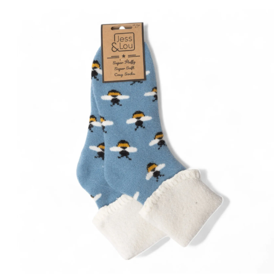 Beautiful Bees Cuff Socks