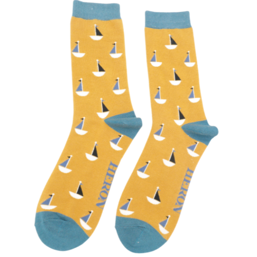 Mr Heron Little Boats Socks