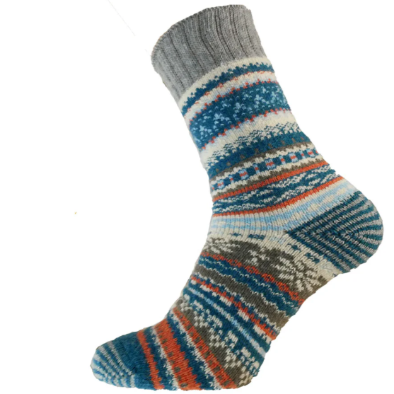 Nordic Patterned Mens Socks