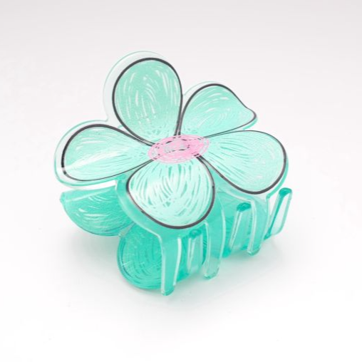 Scribble Flower Claw Clip
