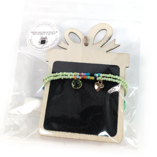 Friendship Bracelet with Chalk Tag