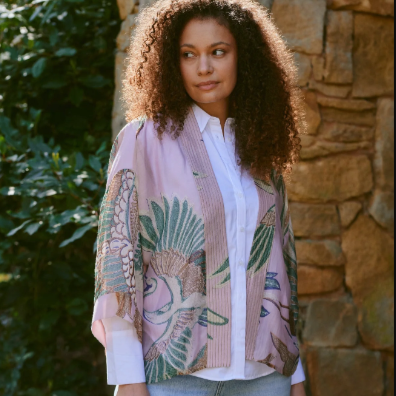 Crane Kimono