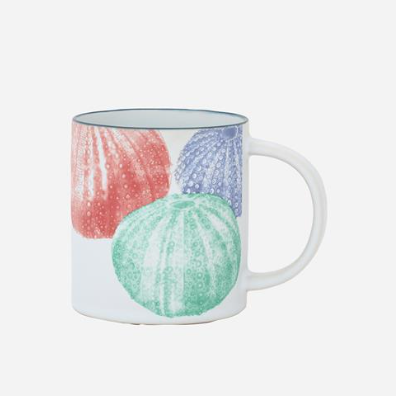 Nautical White Stoneware Mug