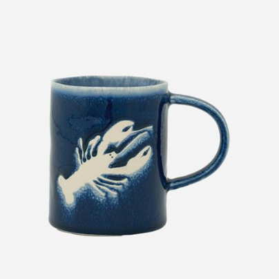 Nautical Navy Stoneware Mug