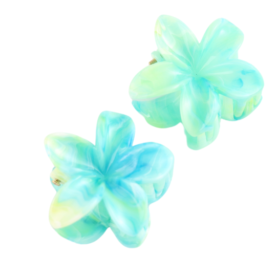 Frangipani Flower Claw Clips