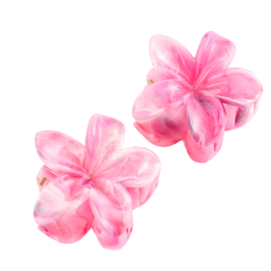 Frangipani Flower Claw Clips