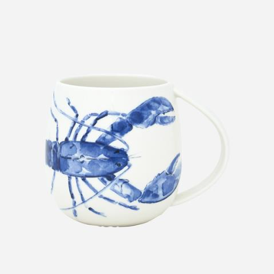 Nautical White Stoneware Cup
