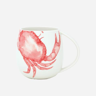 Nautical White Stoneware Cup