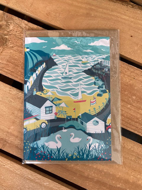 Swanpool Greetings Card
