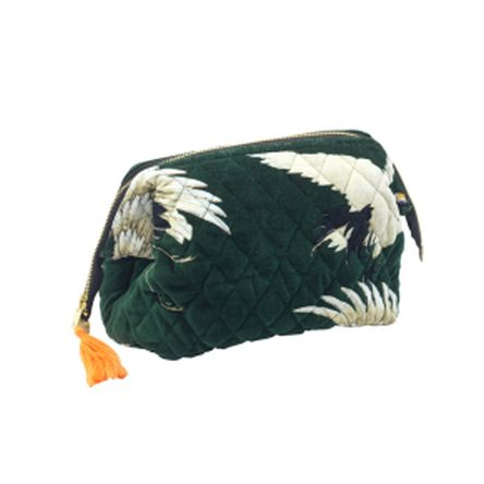 Velvet Pouch - Stork