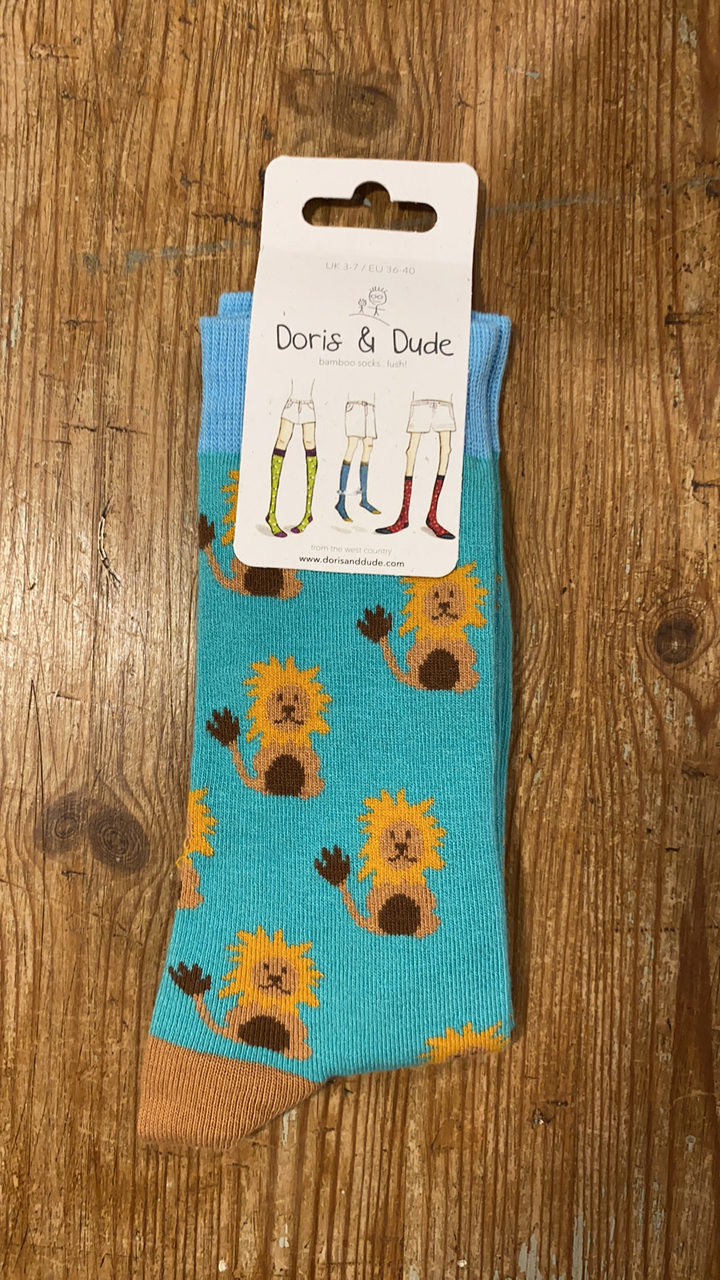 Bamboo Lion Socks