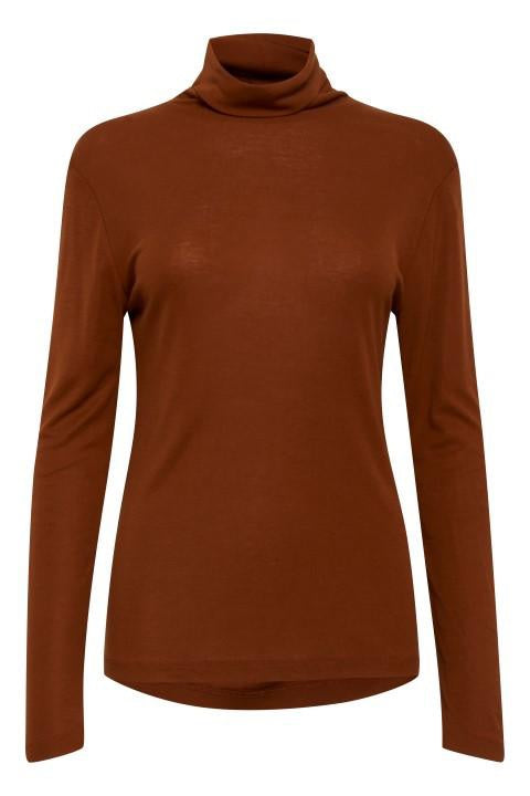 Pimba Roll Neck Jumper in Copper