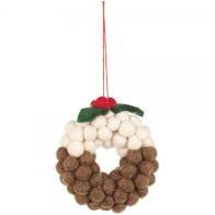 Christmas Pud Wreath