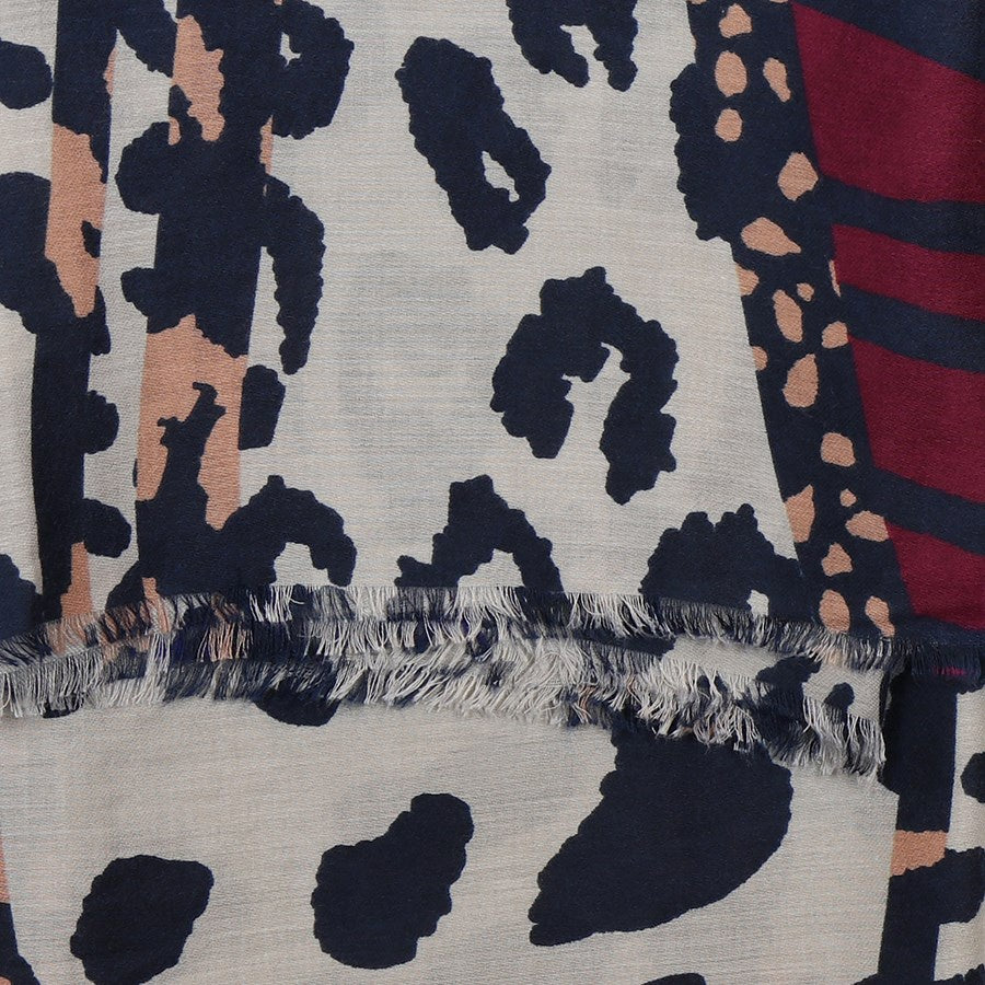 Abstract Animal Print Scarf