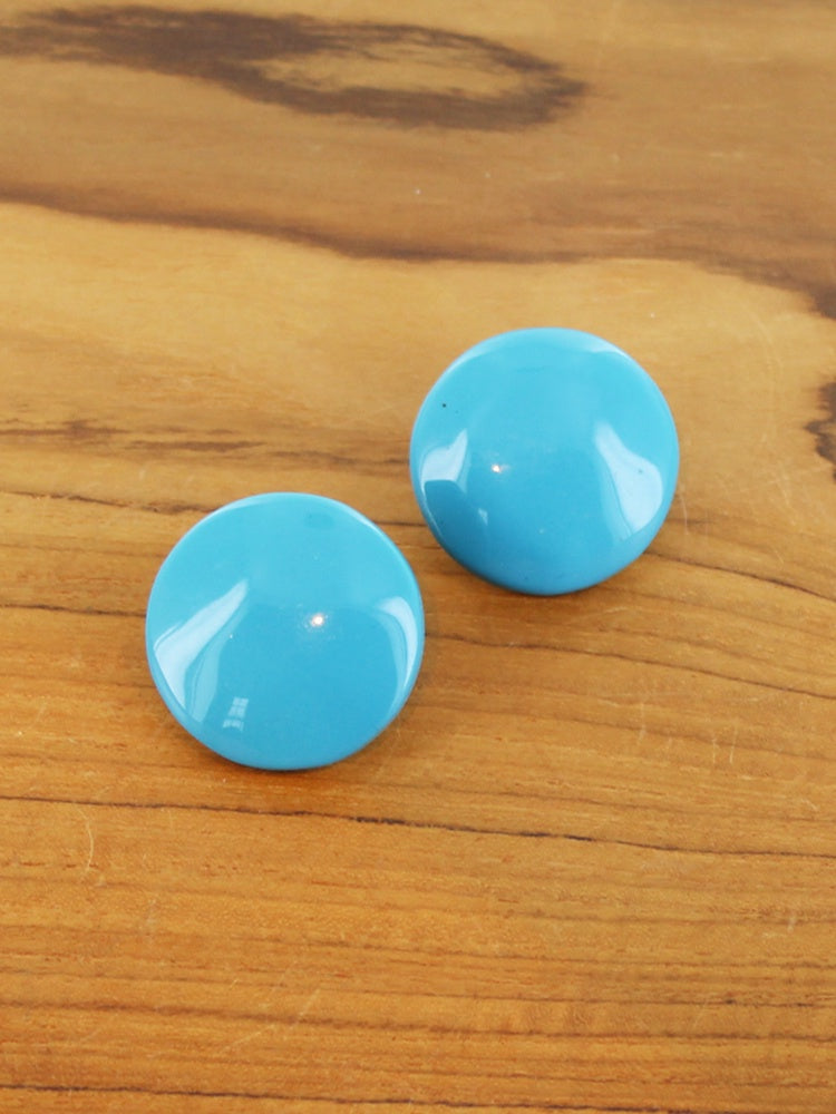 Domed Resin Stud Earring