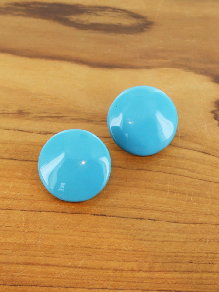 Domed Resin Stud Earring