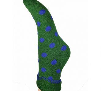 Large Polka Dot Wool Socks