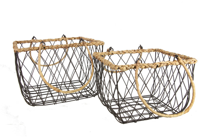Square Wire Baskets Set 2