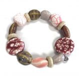Ceramic Statement Bead Bracelet