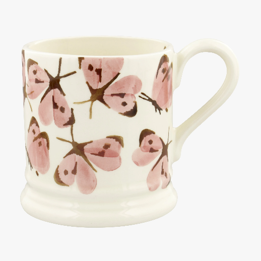 Pink Cabbage White Butterfly 1/2 Pint Mug