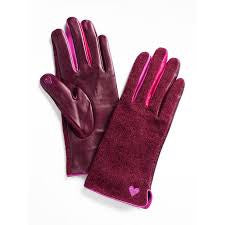 Lucy Leather Colour Bloc Gloves