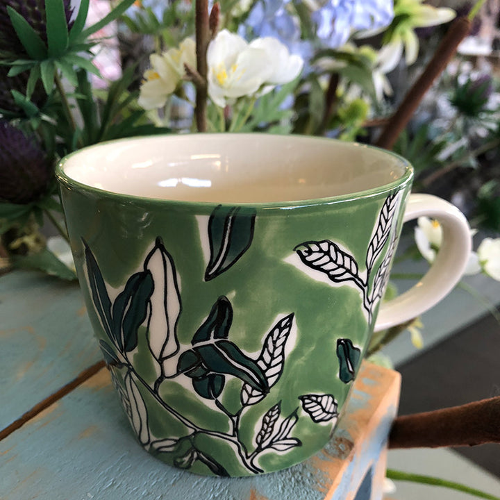 Watercolour Leaves Mug