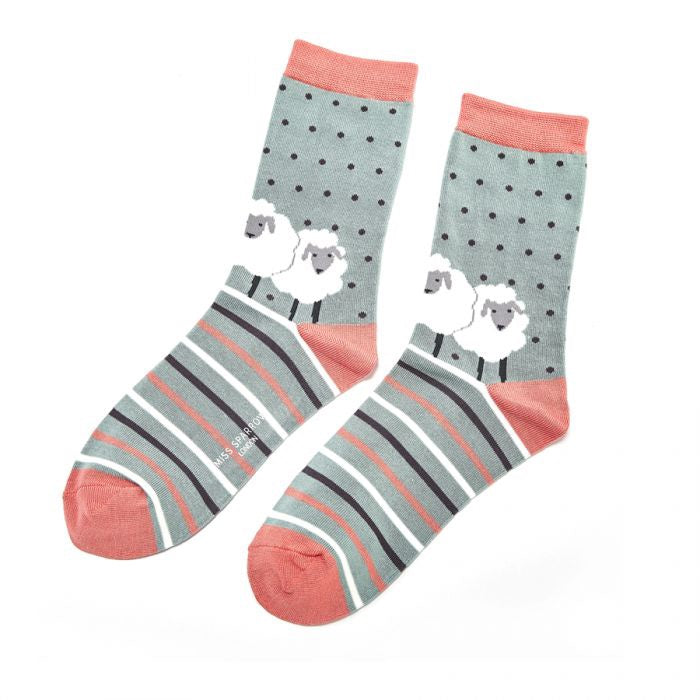 Sheep Friends Socks - Size 4-7