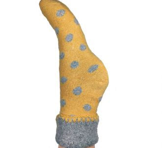Large Polka Dot Wool Socks