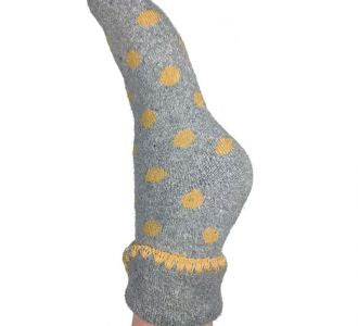 Large Polka Dot Wool Socks
