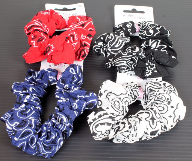 Cotton Paisley Scrunchie
