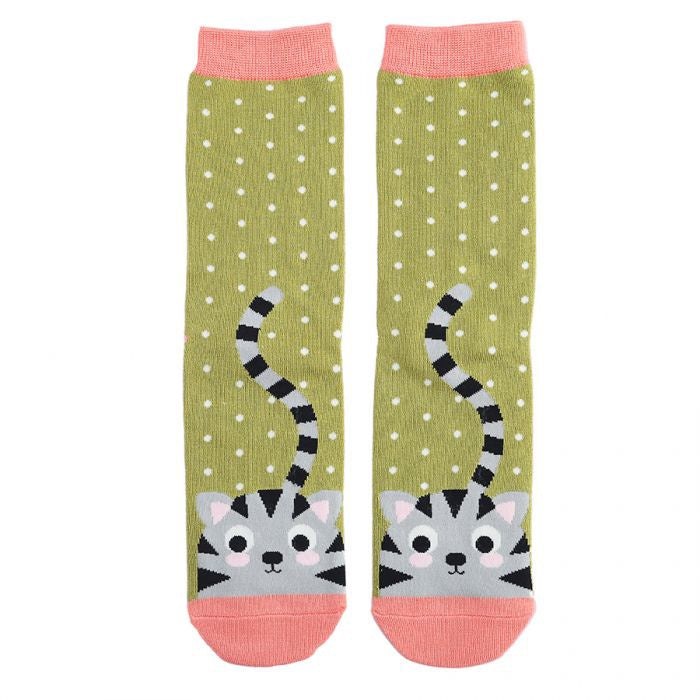 Kitty and Spots Socks