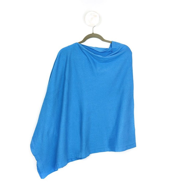 Cotton Fine Knit Poncho