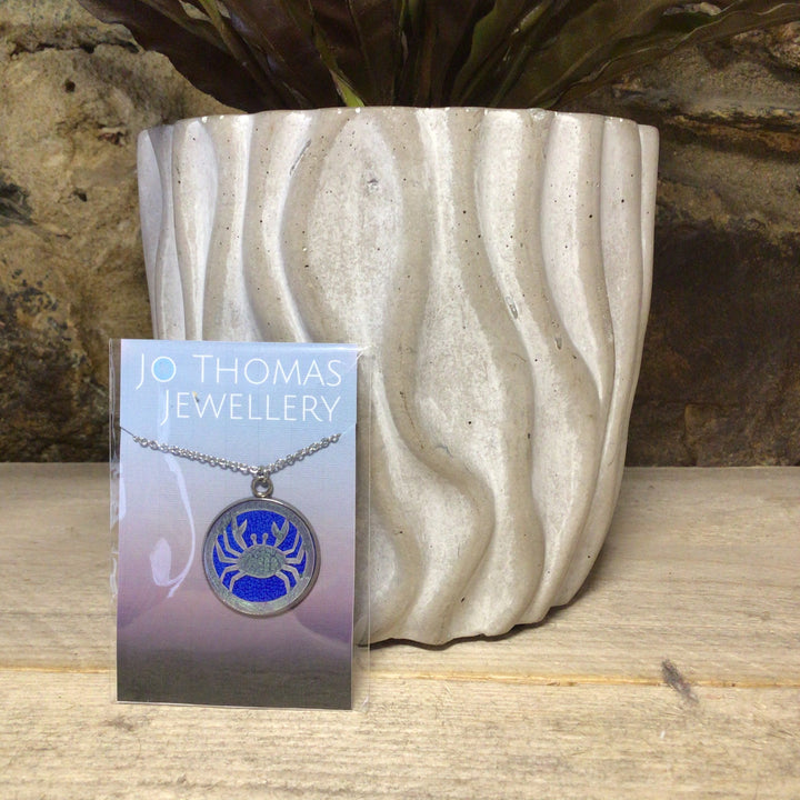 25mm Stainless Steel and Resin Pendant with Chain - Sealife Collection