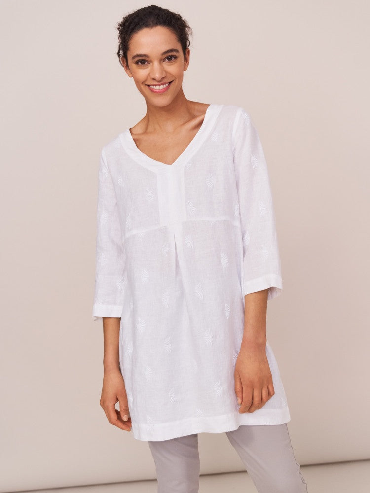 Bailey White Linen Tunic